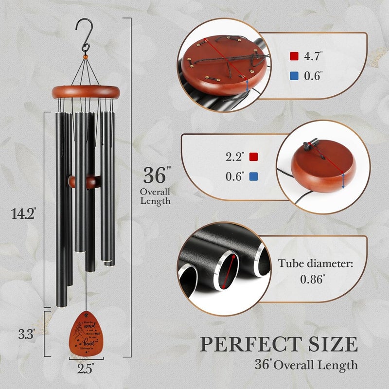 SteadStyle Pet Memorial Gifts for Dogs, Dog Memorial, Pet Memorial Wind Chime, Loss of a Dog Sympathy Gift, in Memory of Dogs Cats Gifts,Remembrance Bereavement Gift 36 in - Image 2